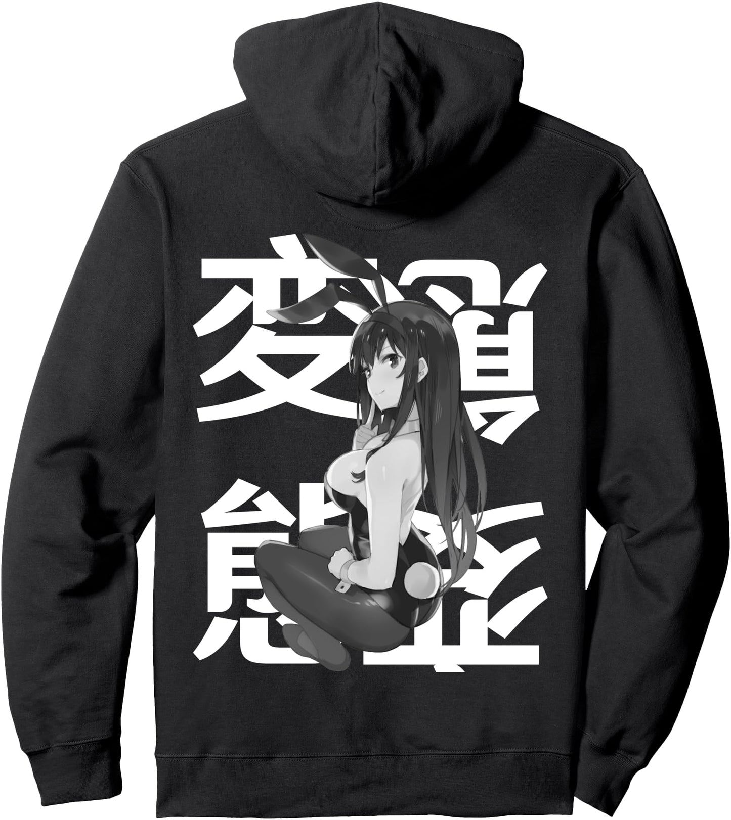 Aesthetic Anime Bunny Waifu Lewd Cosplay Otaku Pullover Hoodie
