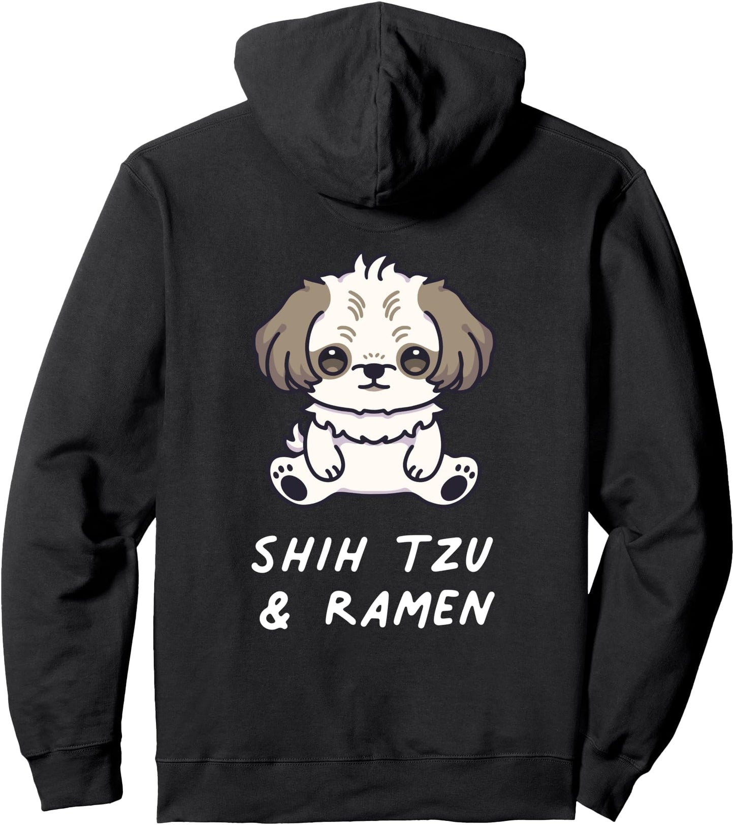 Shih Tzu & Ramen Food Kawaii Anime Dog Lover Owner Japanese Pullover Hoodie