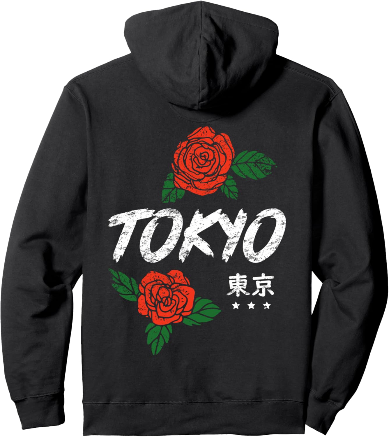 Tokyo Japan Roses Anime Pullover Hoodie