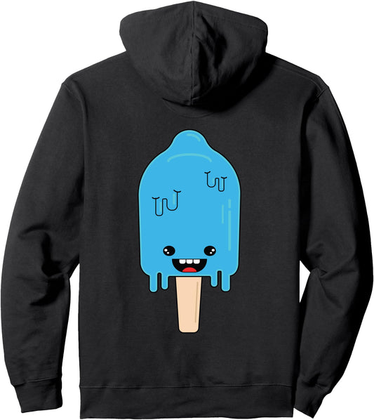 Cartoon Ice Cream frozen pop - Winter Chill Anime Pullover Hoodie