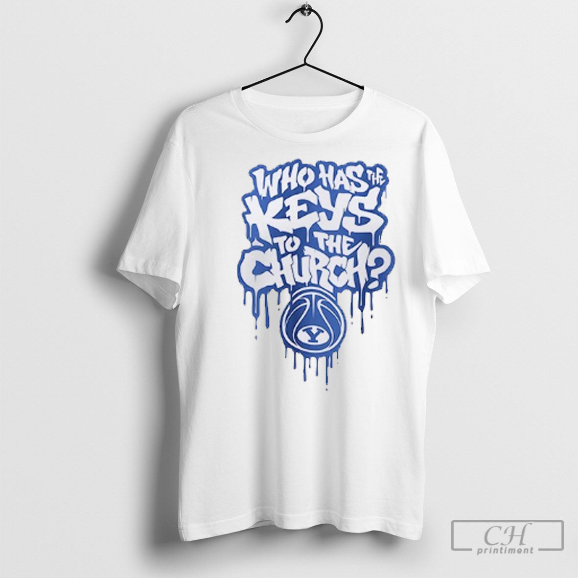 Byu Cougars Who Has Keys To Church TShirt Classic Art