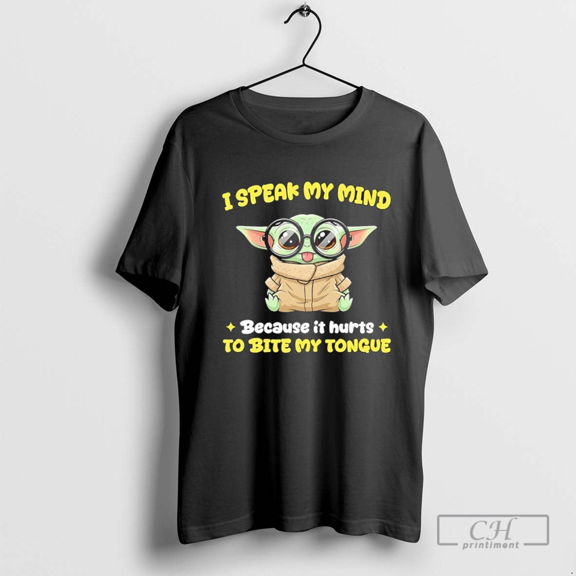 Yoda I Speak My Mind Because It Hurts To Bite My Tongue Sweatshirt