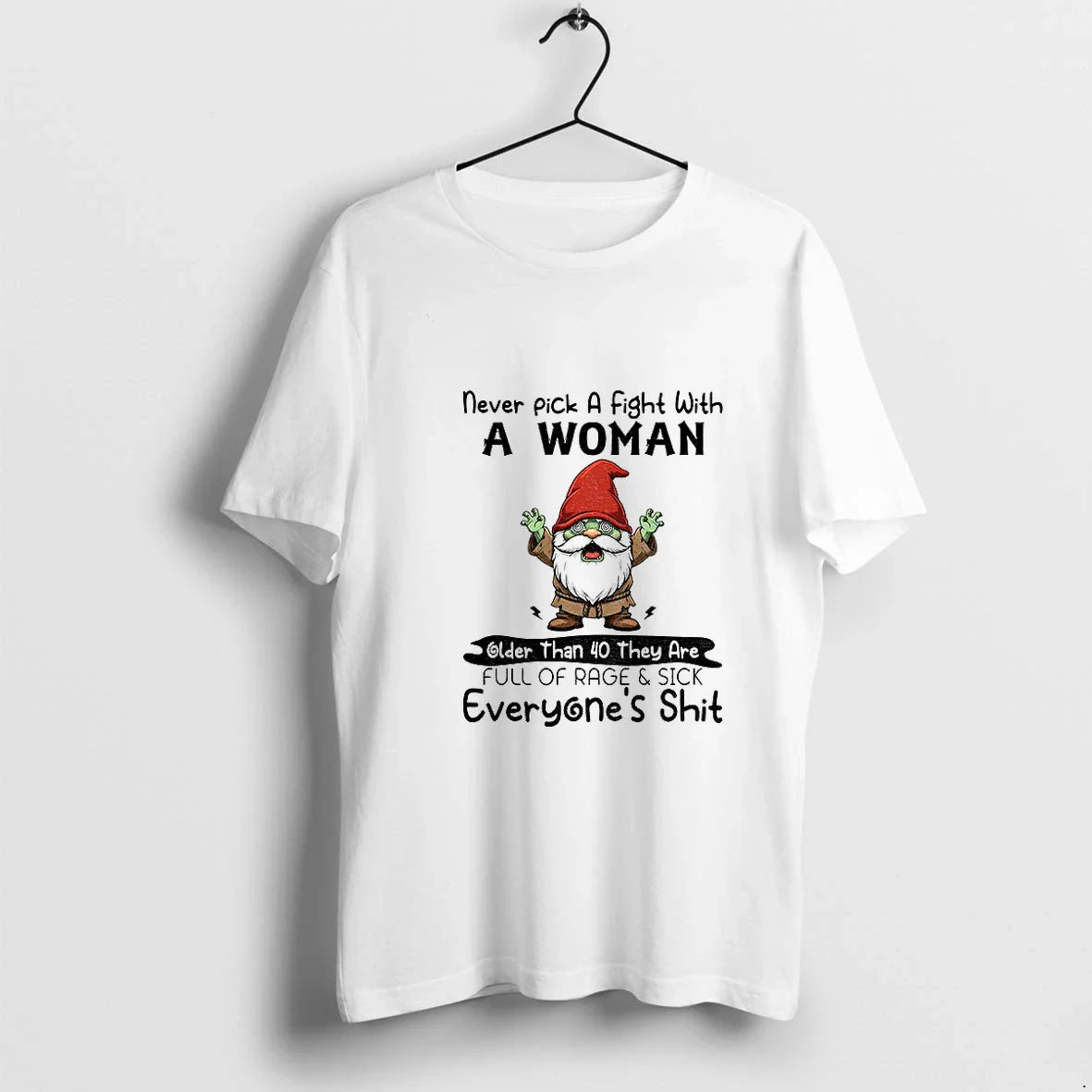Yoda X Gnome Never Pick Fight Older Than 40 They Tee Designer