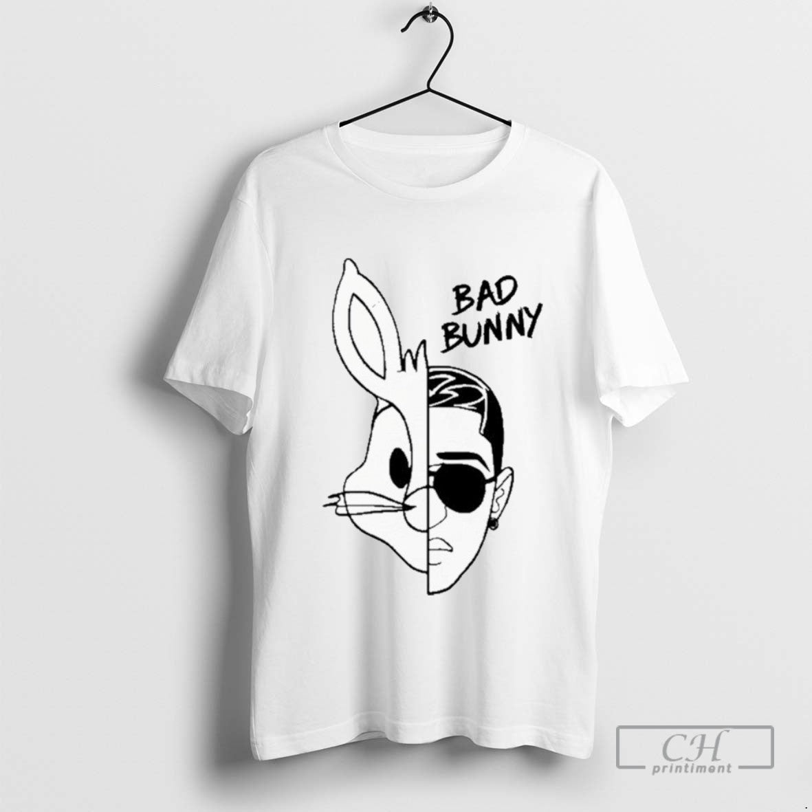 Bad Bunny Goose Tee Elegant Art