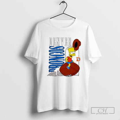 Bart Simpsons X Denver Broncos Tee Modern Gift