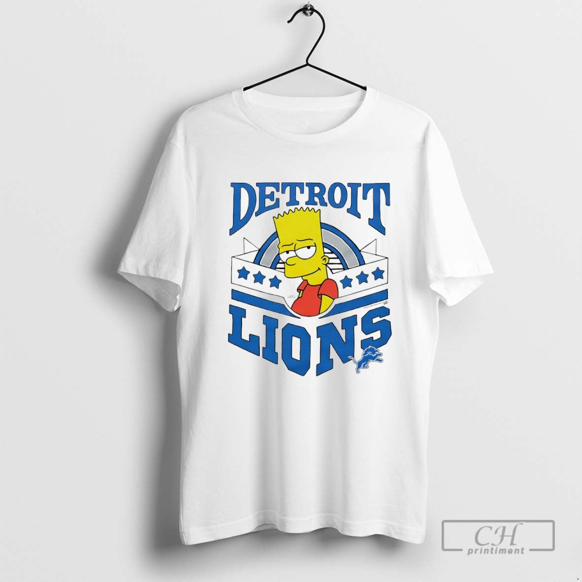 Bart Simpsons X Detroit Lions Tee Vintage Gift