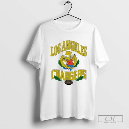 Bart Simpsons X Los Angeles Chargers Hoodie Retro Gift