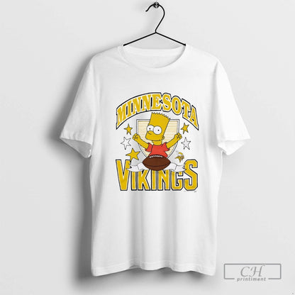Bart Simpsons X Minnesota Vikings Tank Top Modern Apparel