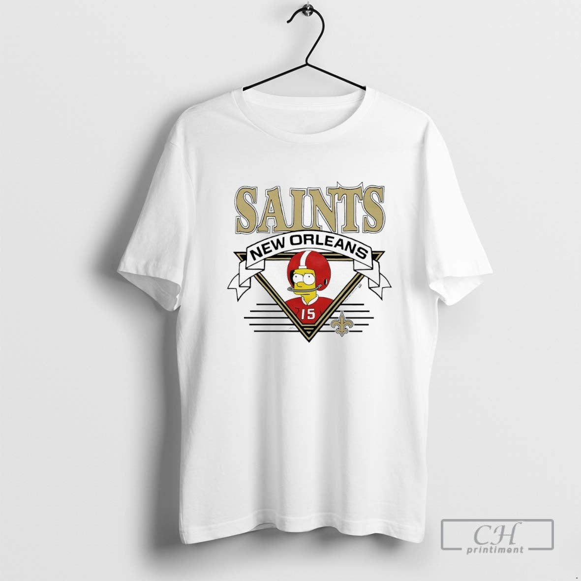 Bart Simpsons X New Orleans Saints Tee Classic Fashion