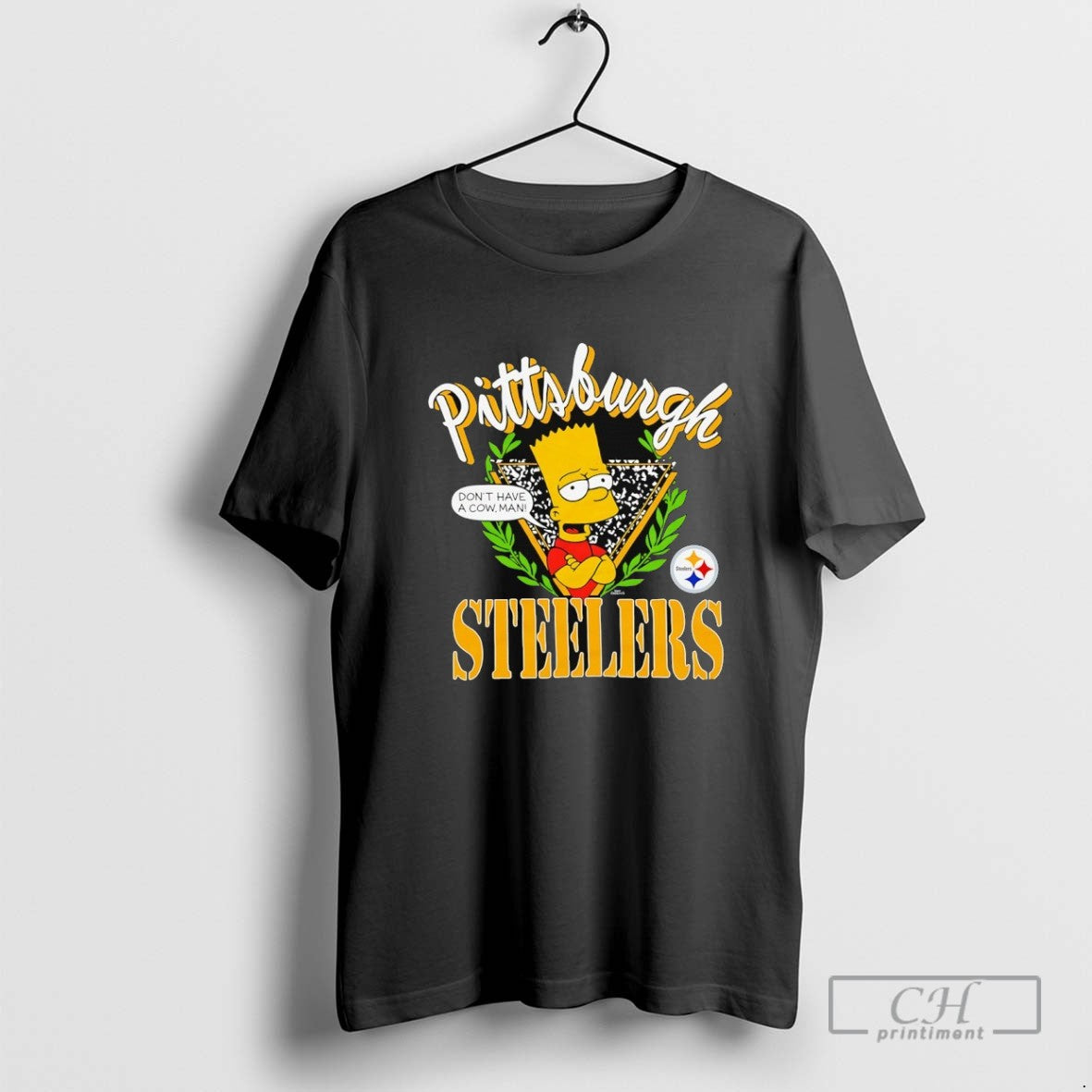 Bart Simpsons X Pittsburgh Steelers TShirt Vintage Merch