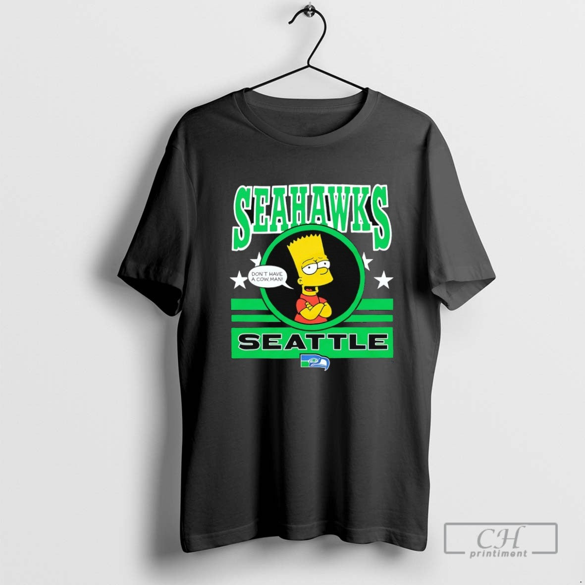 Bart Simpsons X Seattle Seahawks TShirt Unique Merch
