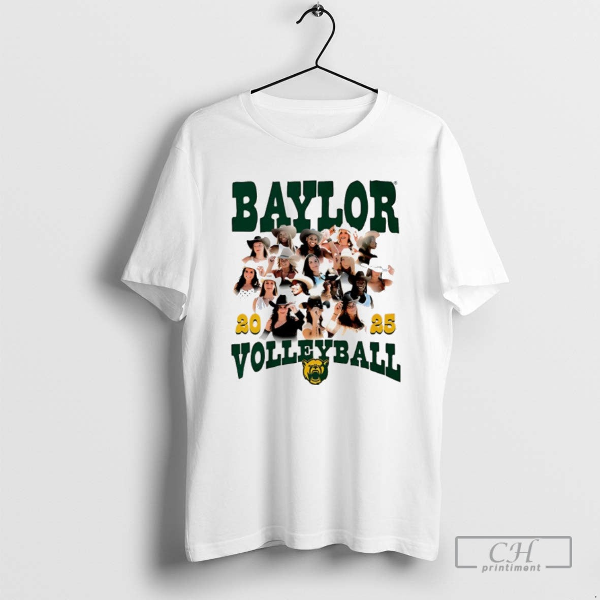 Baylor Womens Volleyball Team Collage 2025 T Shirts Shirt Designer