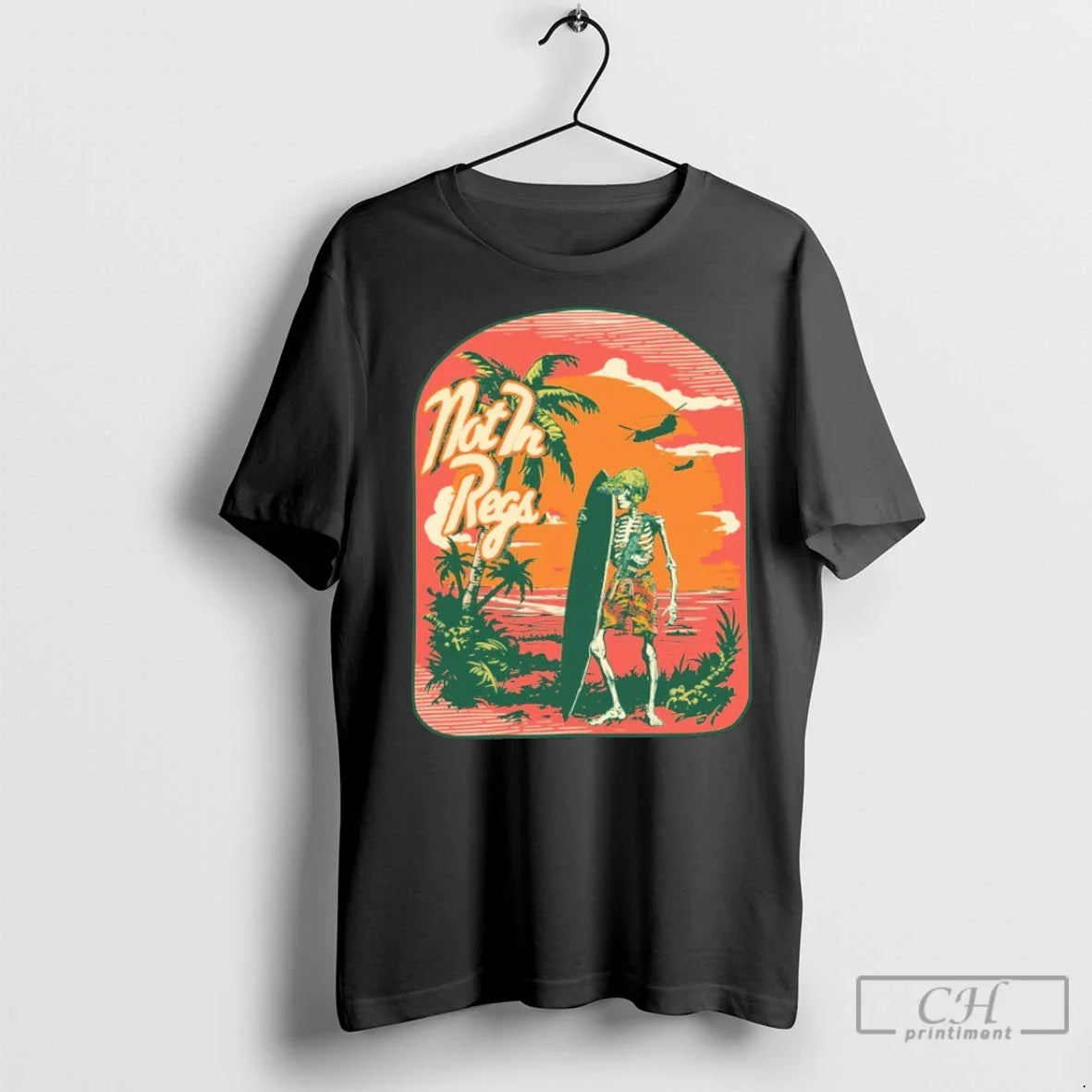 Beach Vacation Notingregz Skeleton T Shirts Tank Top Classic Apparel