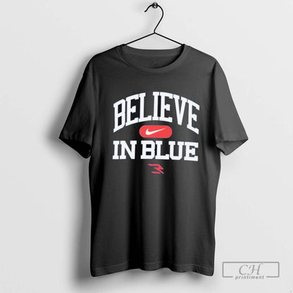Believe Blue Hoodie Trendy Merch