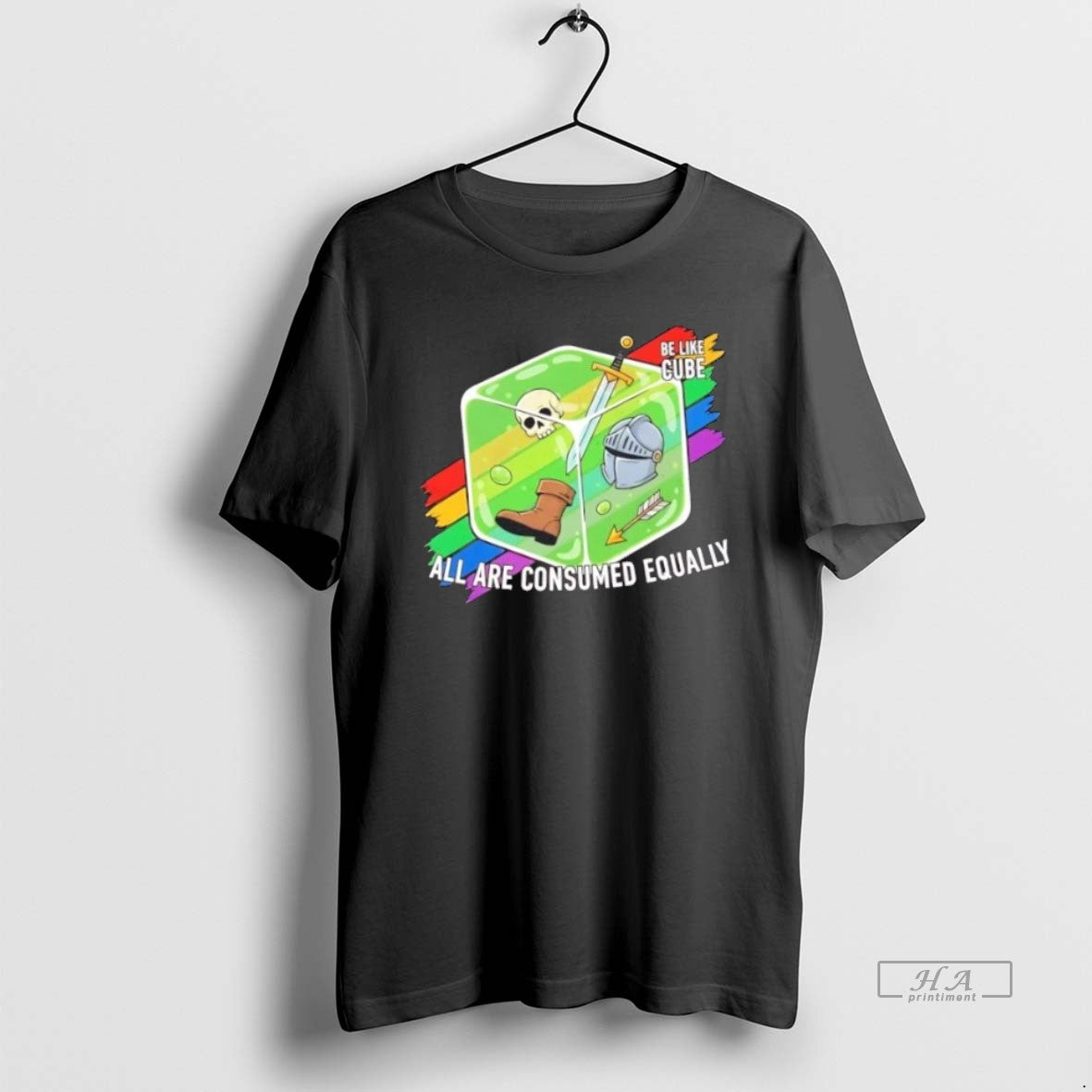 Trendy Be Like Cube All Are Consumed Equally Long Sleeve Authentic
