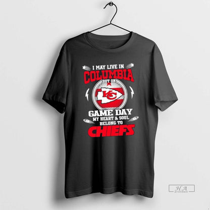 Best I May Live District Columbia But Game Day My Heart Shirt