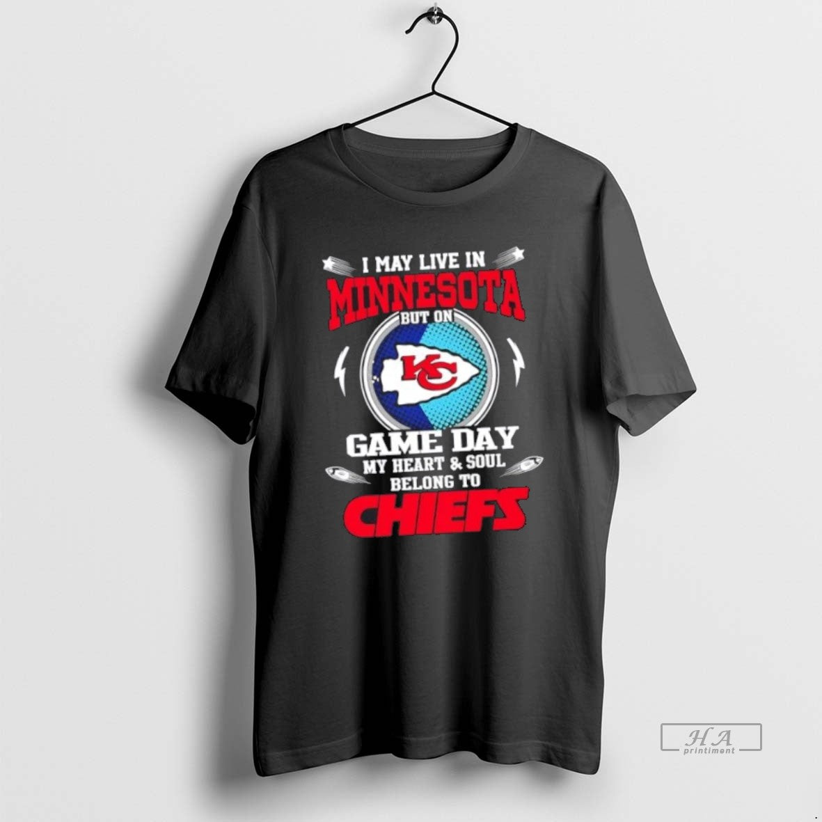 Best I May Live Minnesota But Game Day My Heart And Soul TShirt