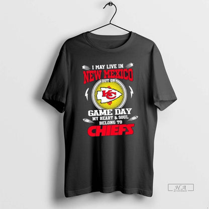 Best I May Live New Mexico But Game Day My Heart And TShirt Premium