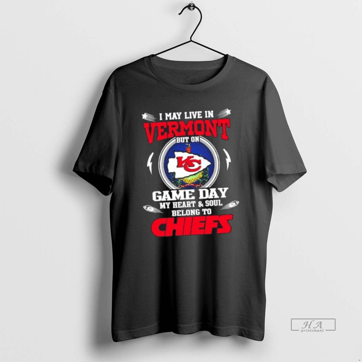 Best I May Live Vermont But Game Day My Heart And Soul Tee Exclusive