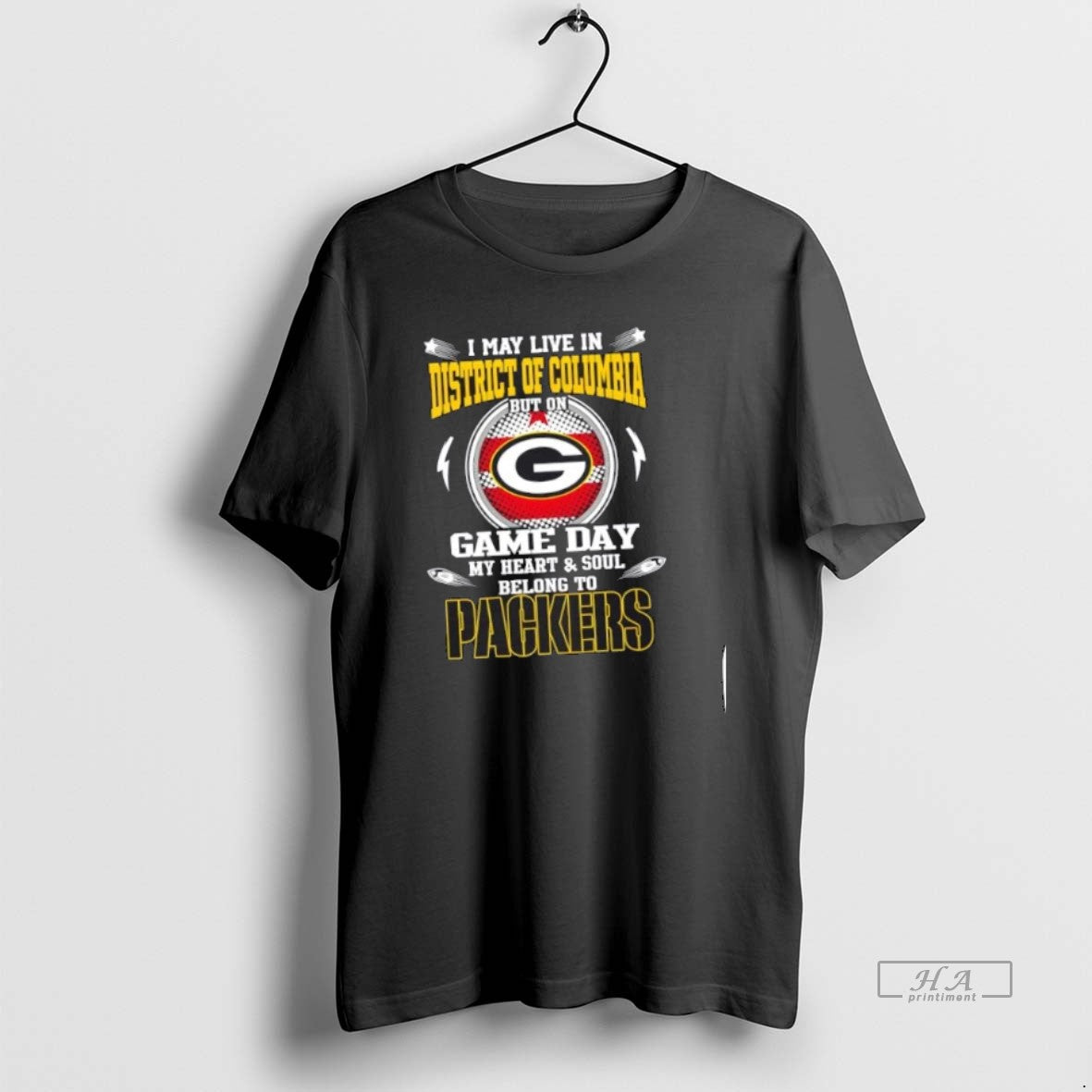 Best Trendy I May Live District Columbia But Game Day My Heart Tee