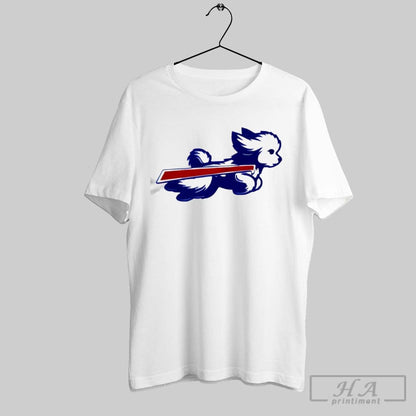 Bichon Frise Buffalo Bills Football Parody Logo Sweatshirt Designer
