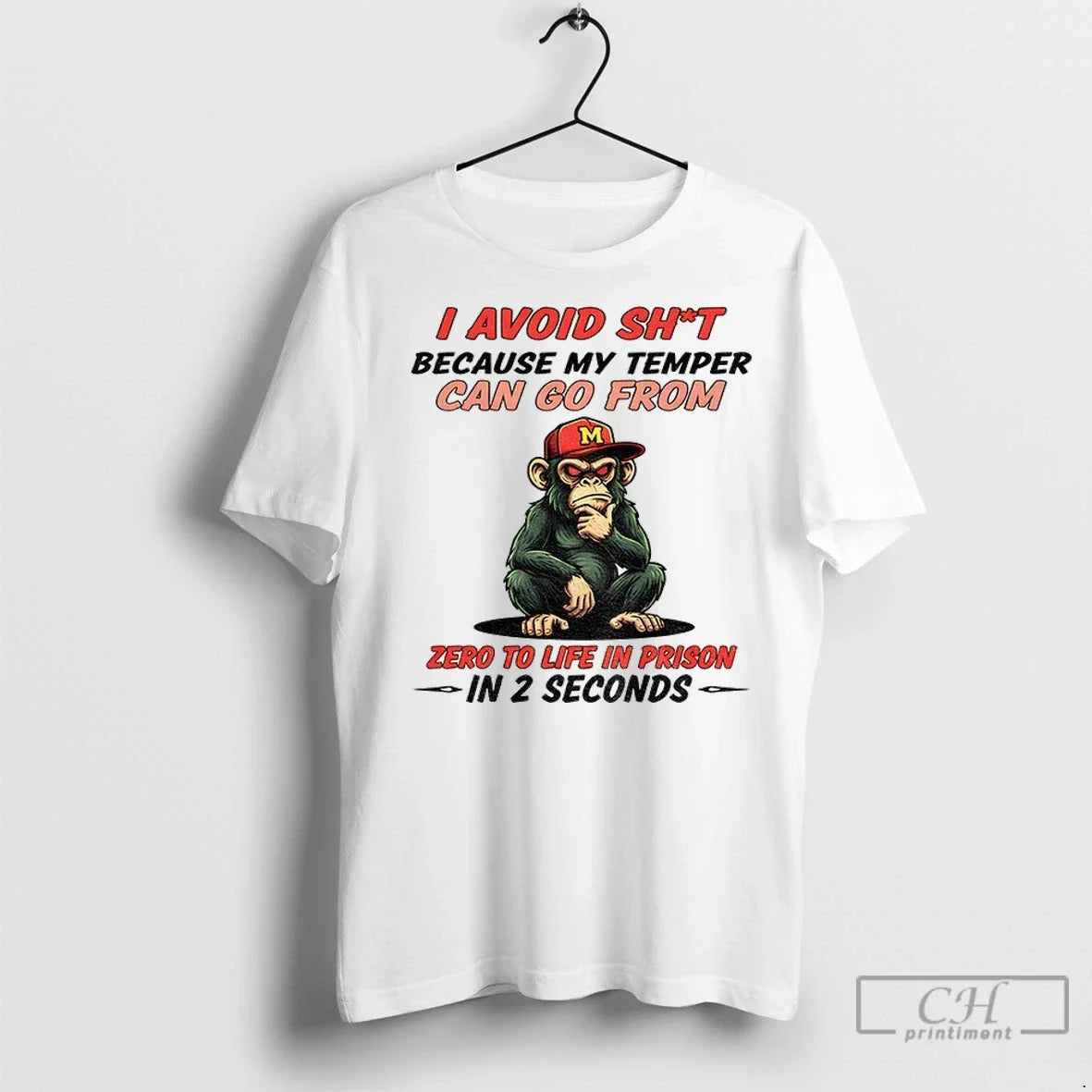 Bigfoot I Avoid Shit Because My Temper Can Go From Zero To Life