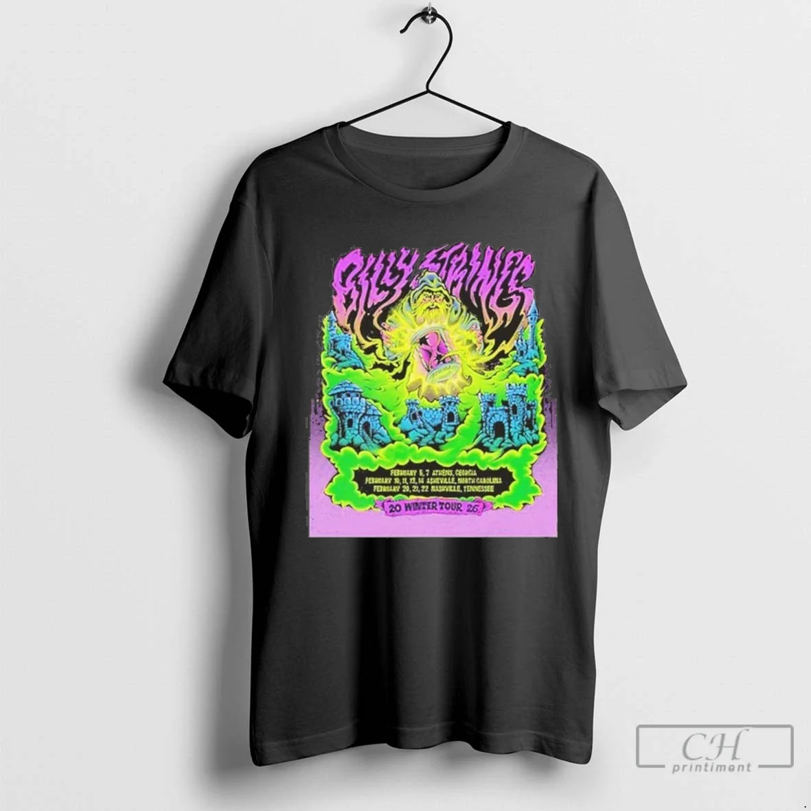 Billy Strings 2026 Winter Tour Schedule Tour Hoodie Unique Gift