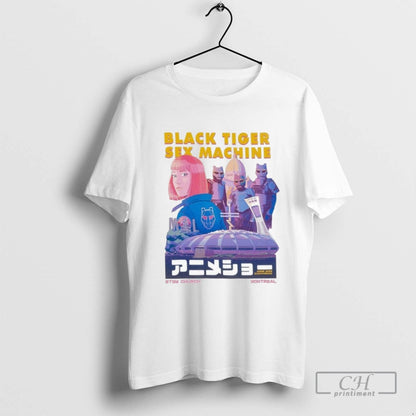 Black Tiger Machine Church Montreal Anime Show 2024 TShirt Elegant Art