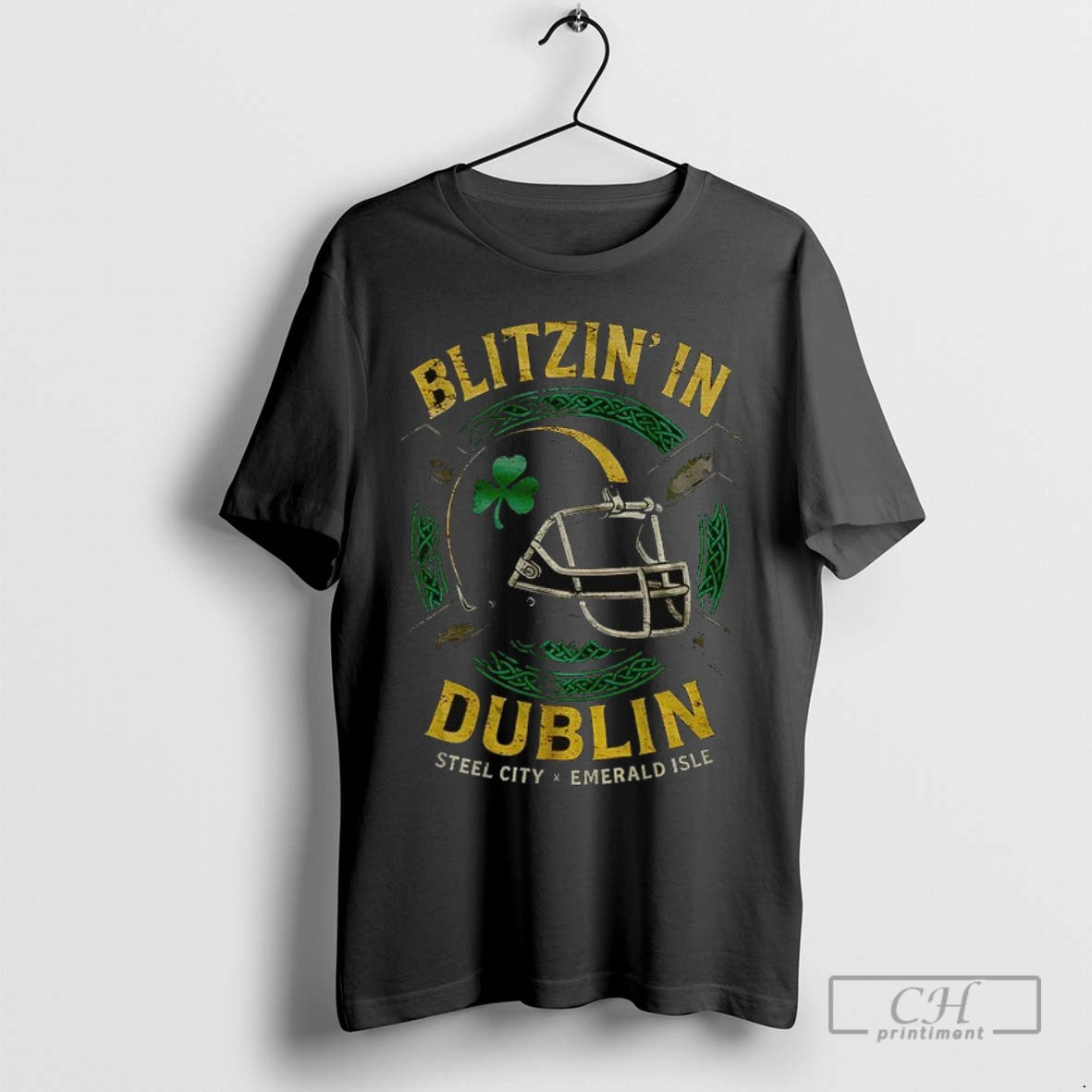Blitzin Dublin Pittsburgh Steelers X Ireland Football Tank Top