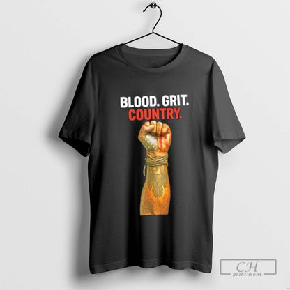 Blood Grit Country Any Questions Long Sleeve Authentic Collection