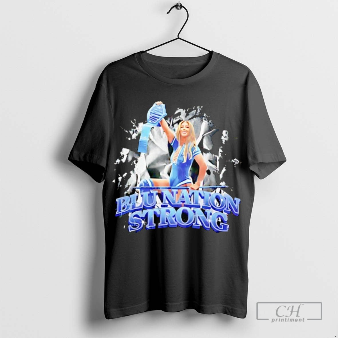 Blu Nation Strong Wwf Hoodie Premium Art