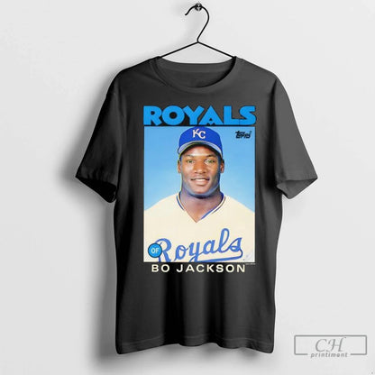 Bo Jackson Kansas City Royals 1986 Topps Baseball Card Player T