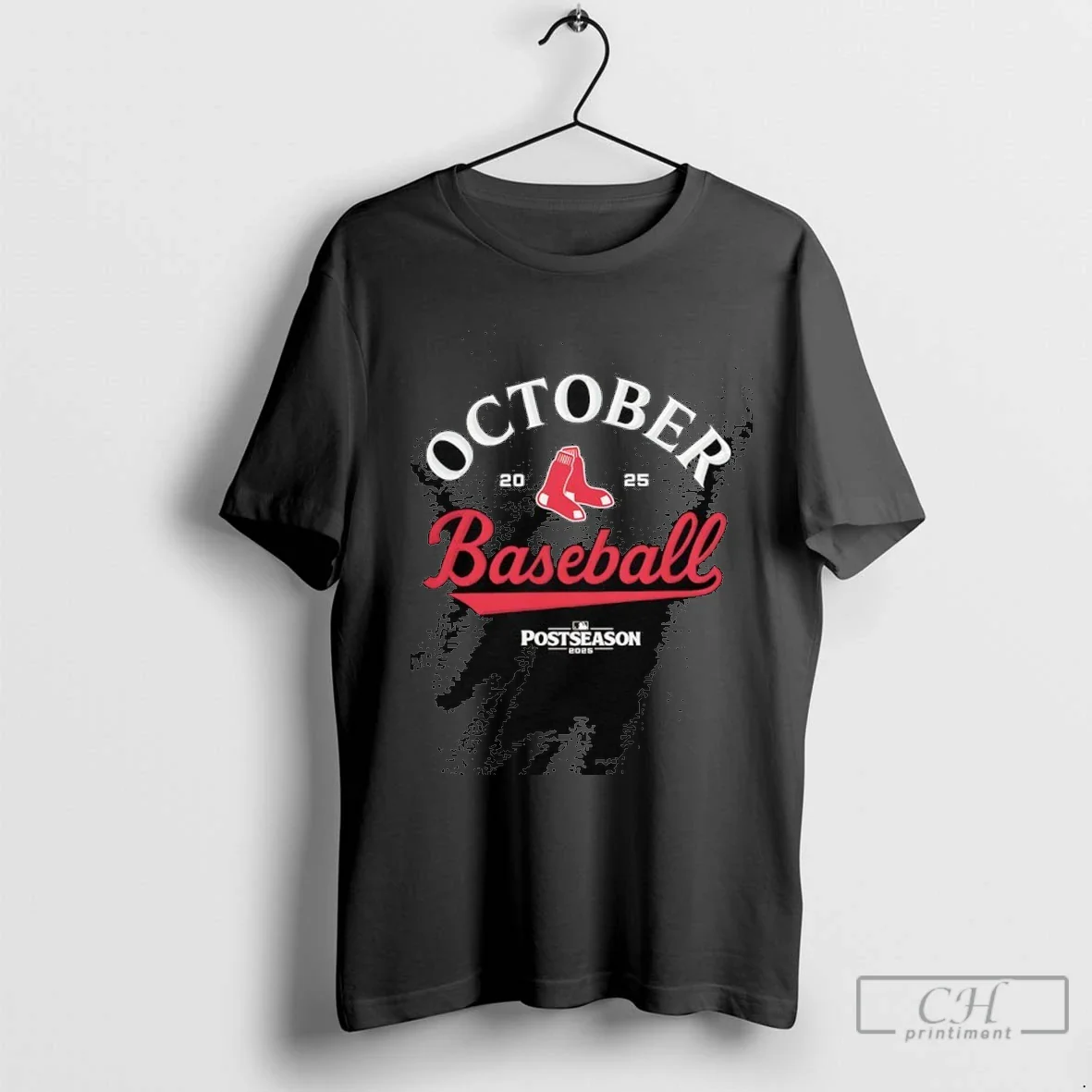 Boston Red Sox October Baseball Mlb Postseason 2025 TShirt Vintage