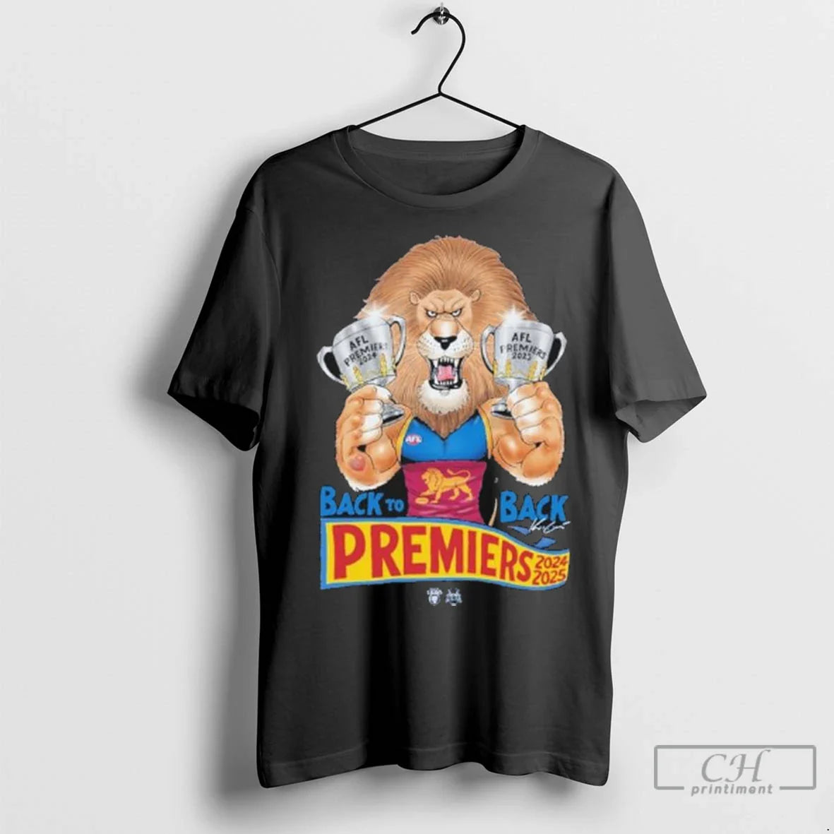 Brisbane Lions Back 2 Back 2025 Afl Premiers Mark Knight Tee Trendy