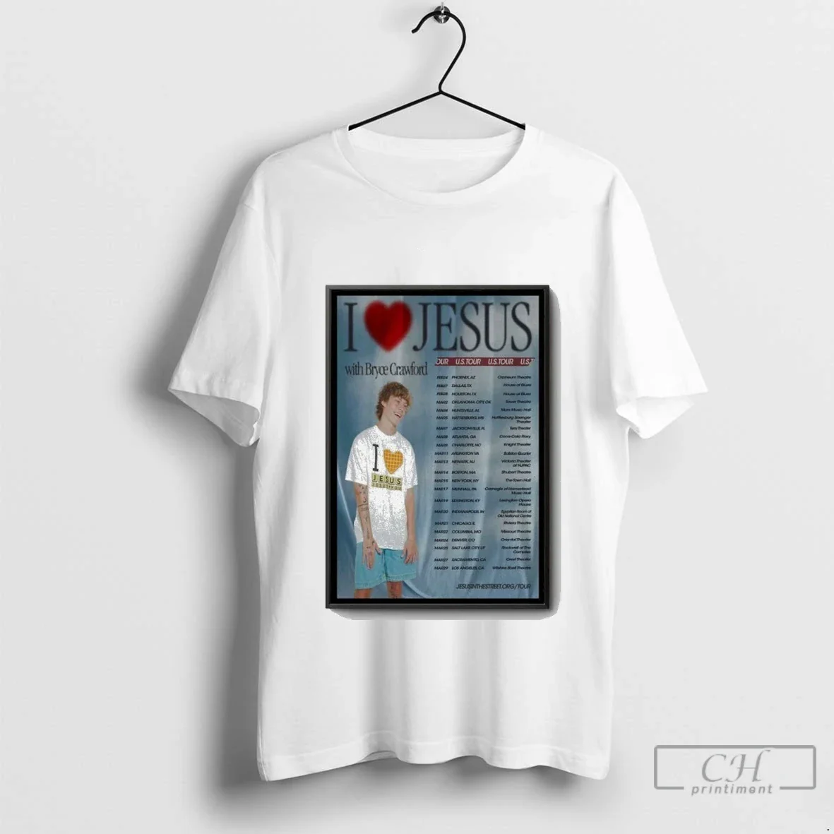 Bryce Crawford Us Tour 2025 TShirt Premium Fashion