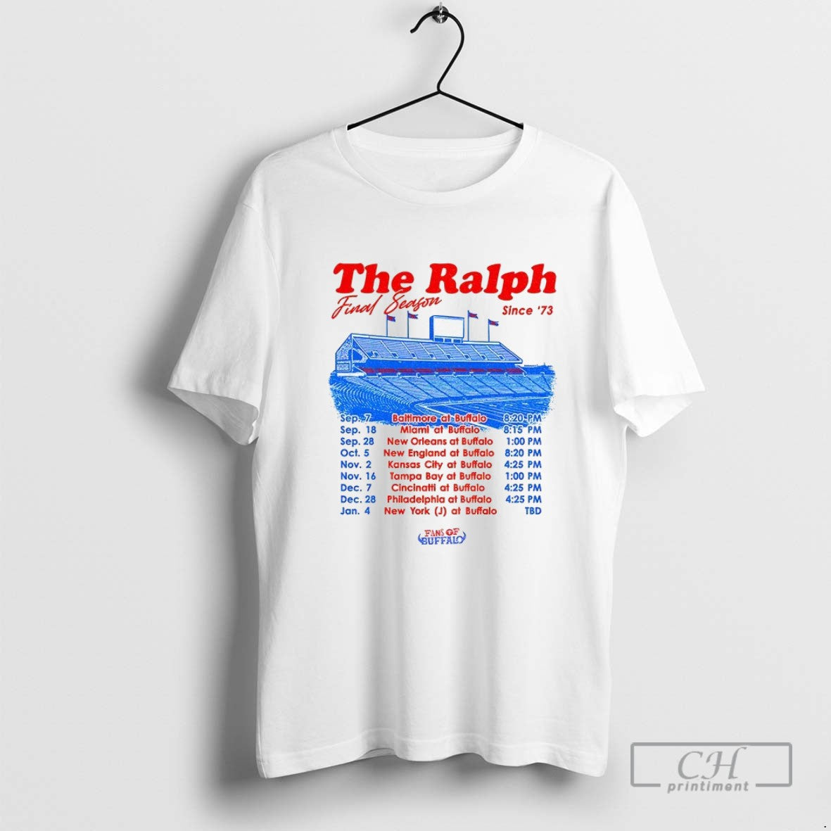 Buffalo Bills Ralph Final Season Since73 Tank Top Classic Art