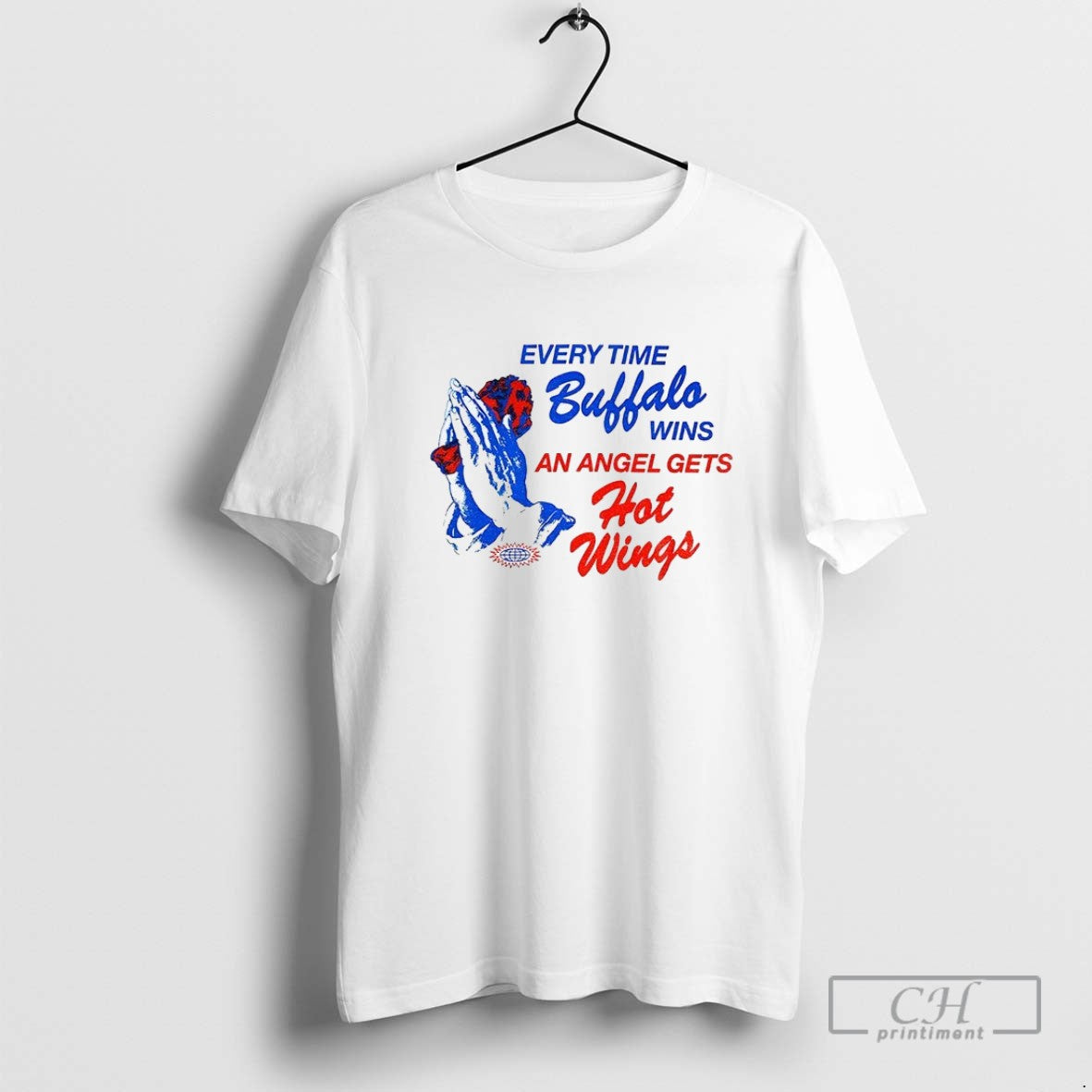 Buffalo Bills Every Time Buffalo Wins Angel Gets Hot Wings TShirt