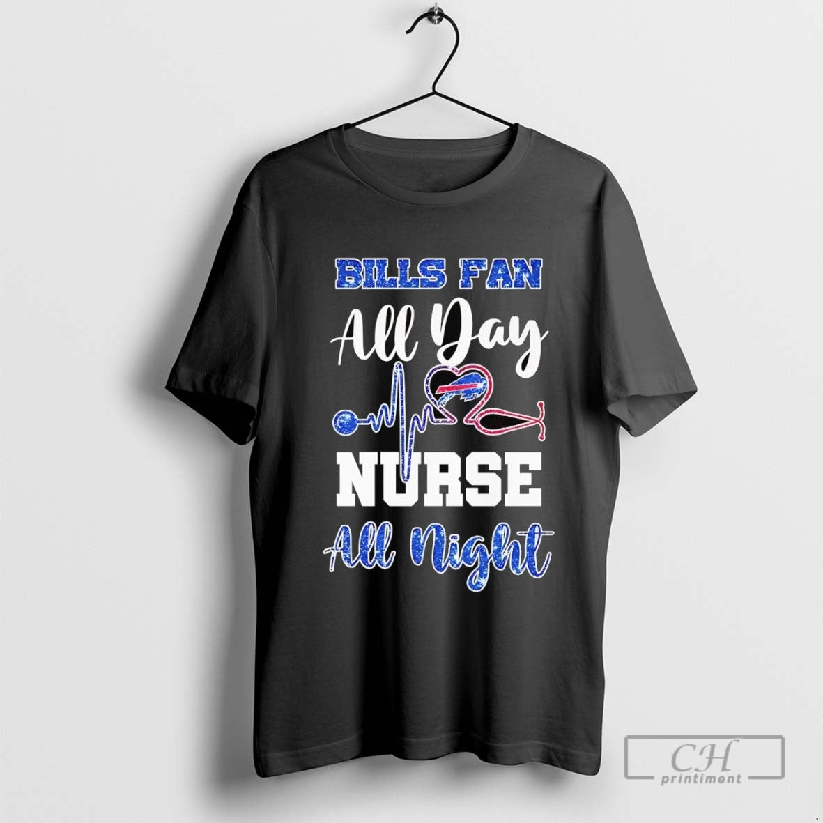 Buffalo Bills All Day Nurse All Night Long Sleeve Elegant Style