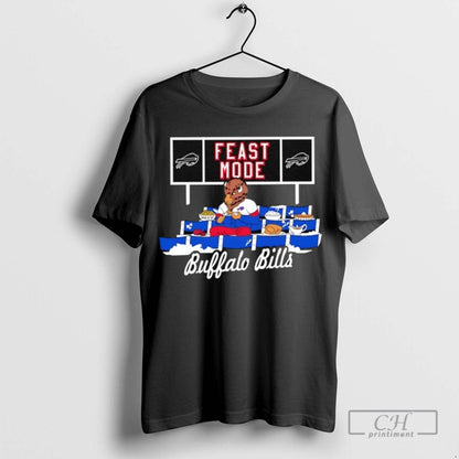 Buffalo Bills Football Mascot Eating Feast Mode Long Sleeve Elegant
