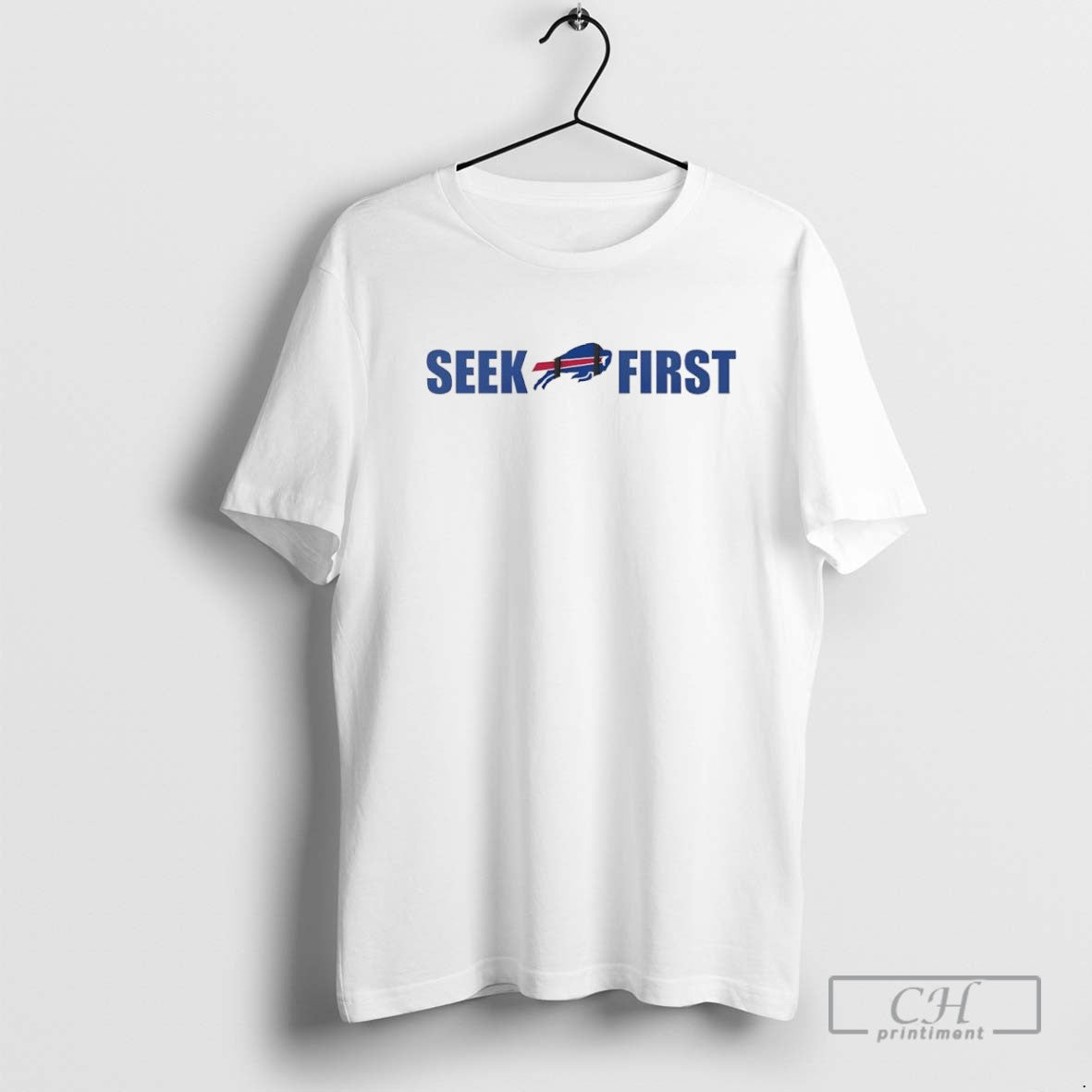 Buffalo Bills Logo Seek First TShirt Classic Look