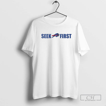 Buffalo Bills Logo Seek First TShirt Classic Look