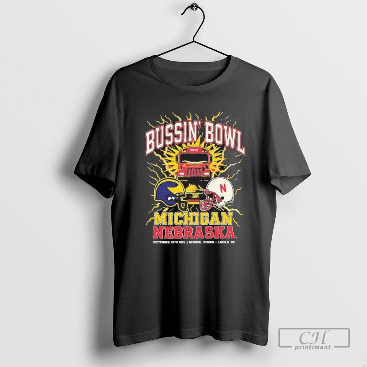 Bussin Bowl Nebraska Vs Michigan Shirt Trendy Art