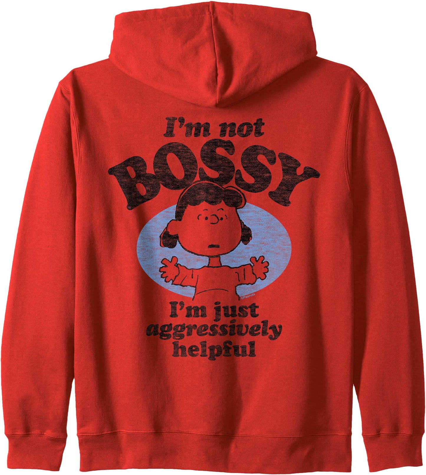 Peanuts - Lucy I'm Not Bossy I'm Just Aggressively Helpful Zip Hoodie