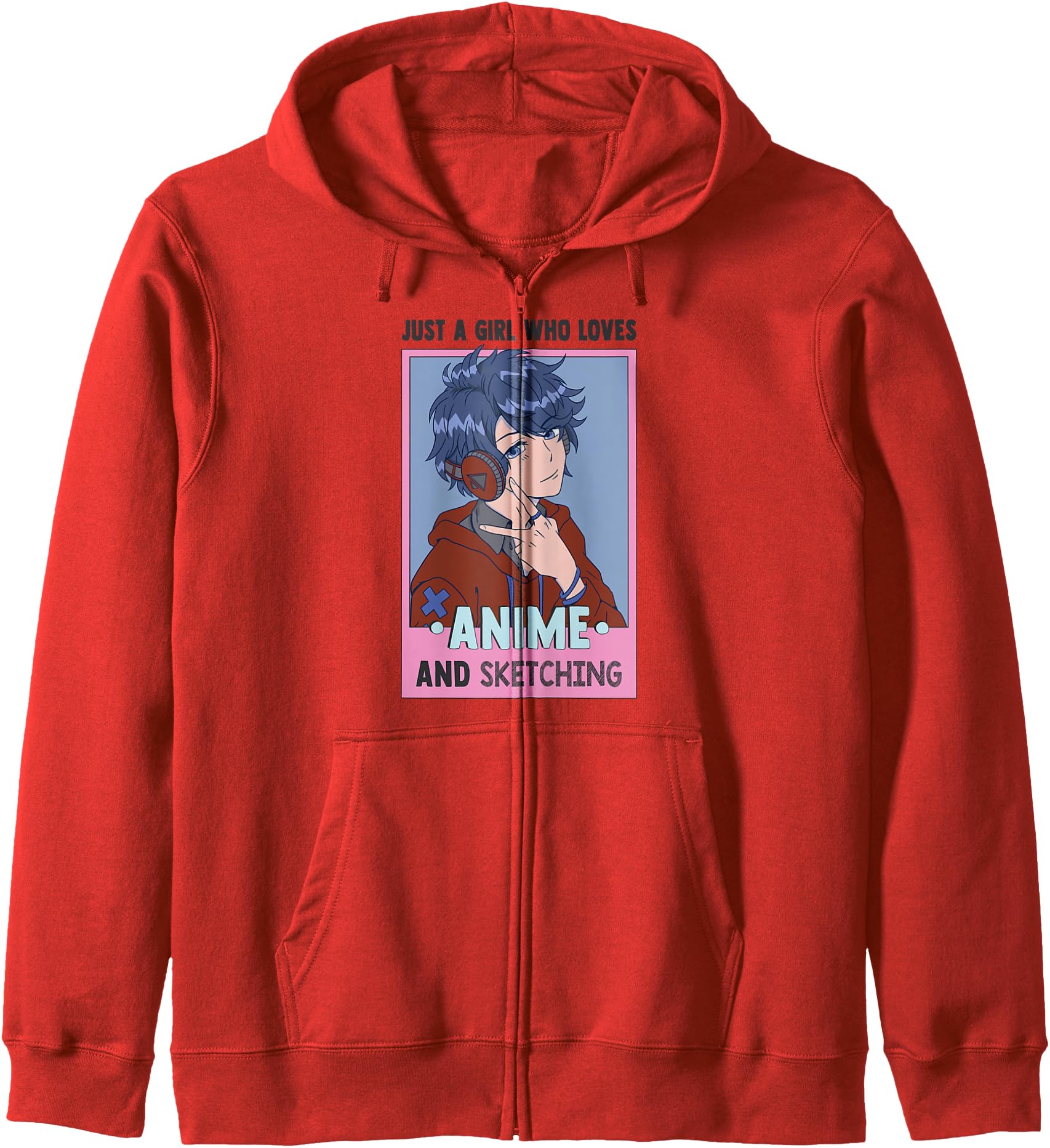 Otaku Anime Girl Just A Girl Who Loves Anime And Sketching Hoodie