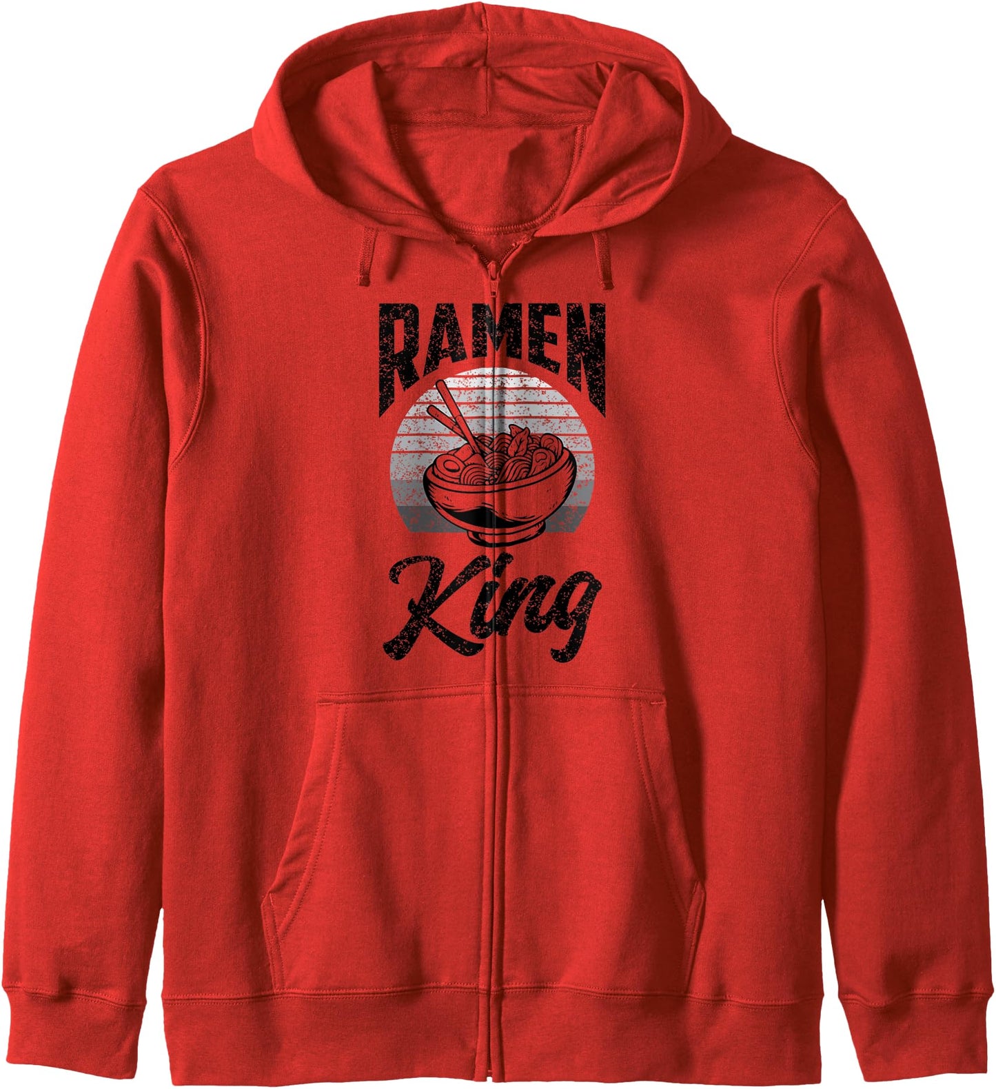 Men's Ramen King, Cute Japanese For Men, Retro Anime Hoodie