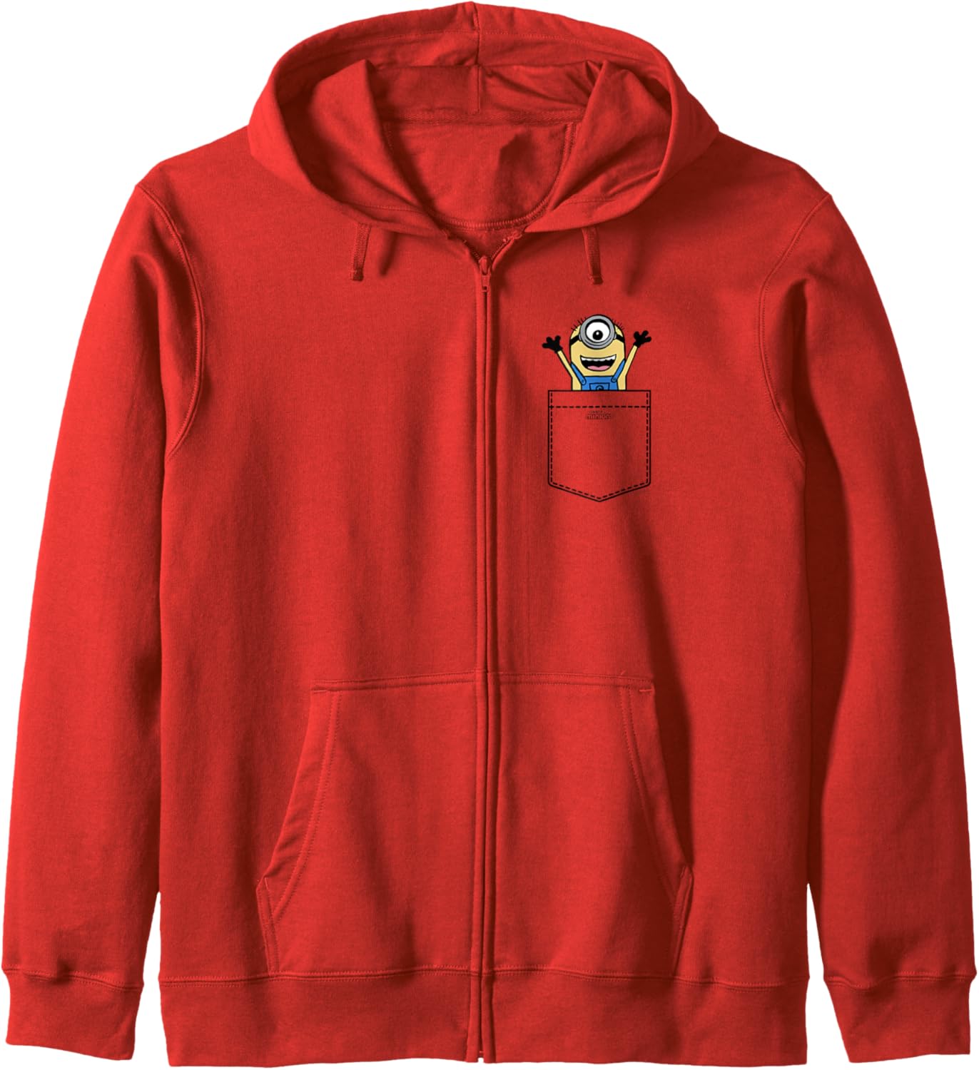 Minions Carl Thrilled To Be In Pocket Hit Zip Hoodie