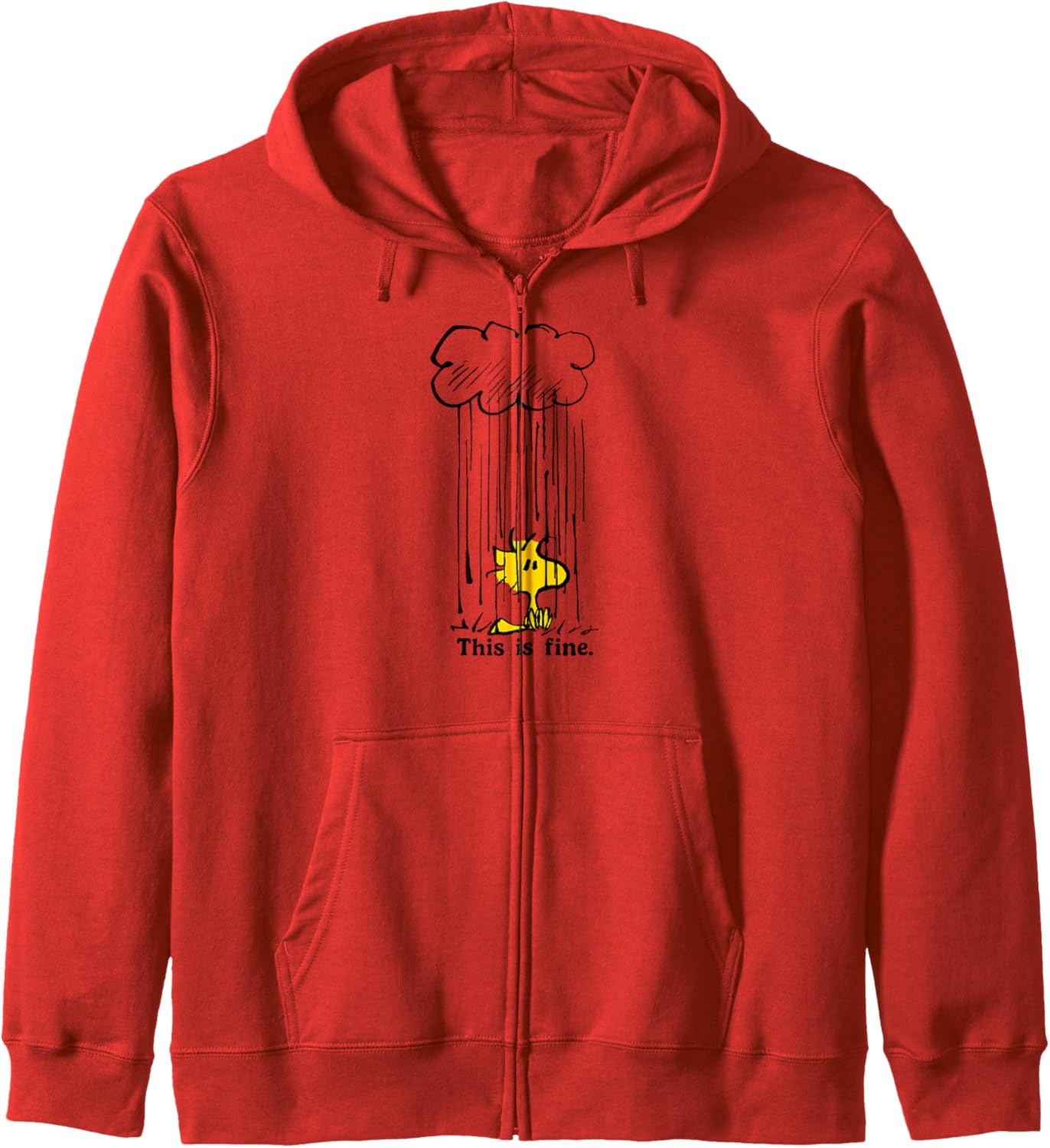 Woodstock This Is Fine Zip Hoodie