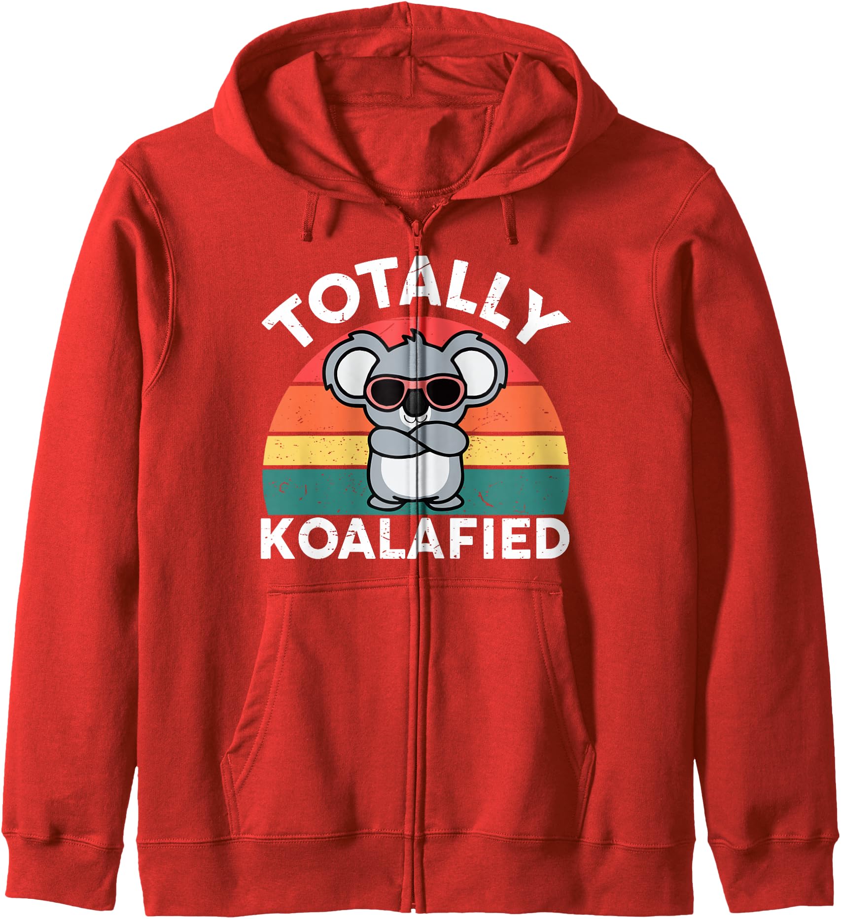 Cute koalafied shirt dad men boys girls women koala Zip Hoodie