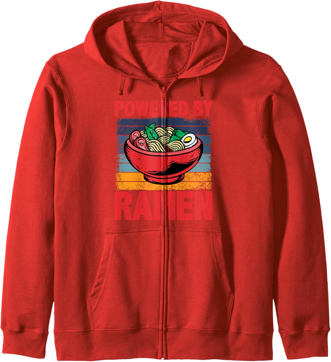 Powered By Ramen Noodle For Men Kids Women, Cute Anime Hoodie