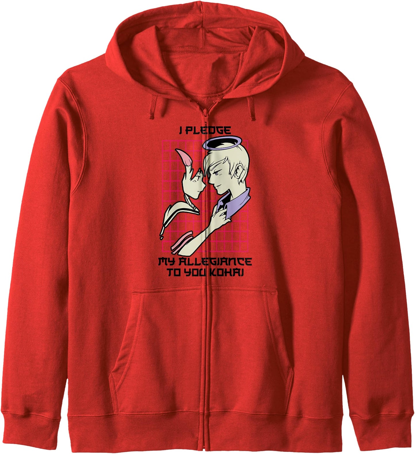 I Pledge My Allegiance To You Kohai - Kawaii Otaku Anime Hoodie